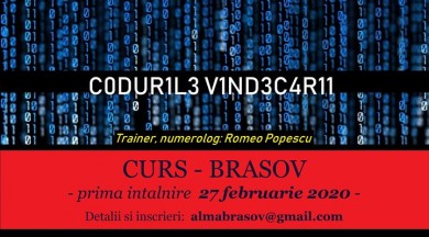 Brasov: Codurile Vindecarii - curs.