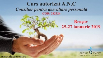 Brasov. Curs consilier pentru dezvoltare personala