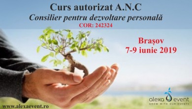 Brasov. Curs consilier pentru dezvoltare personala â€“ autorizat ANC