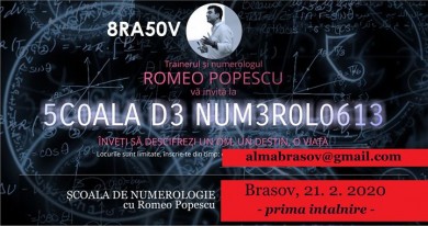 Brasov: Scoala de Numerologie Romeo Popescu.