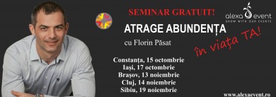 Cluj: Seminar gratuit â€“ Atrage Abundenta in Viata Ta!