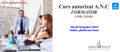Curs Autorizat Formator Octombrie 2021