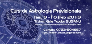 Curs de Astrologie Previzionala - IASI 9-10 februarie