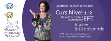Curs EFT Nivel 1 si 2 cu Oana Sorescu la Brasov