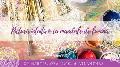Pictura intuitiva cu mandale de lumina